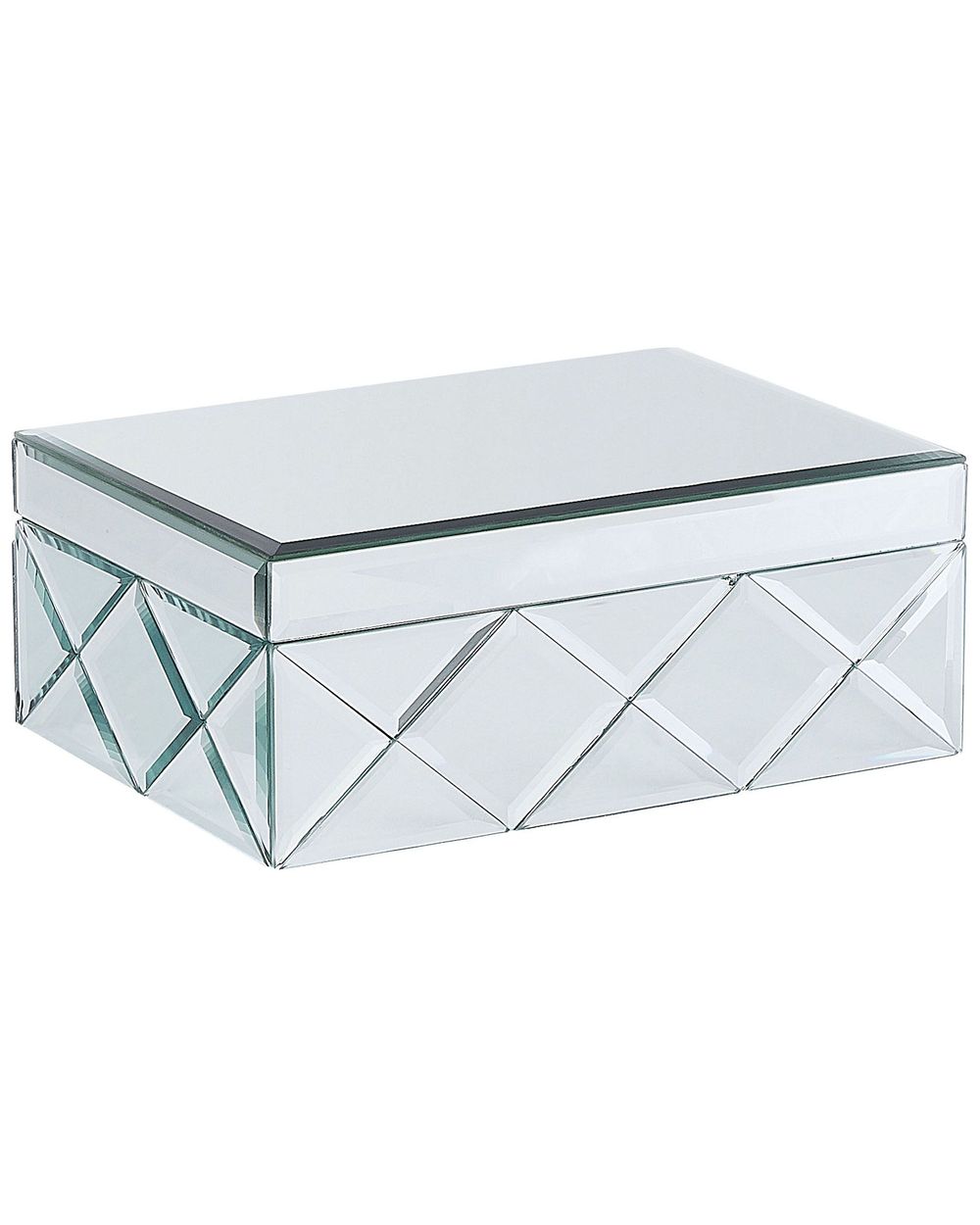 Trinket Box GORRON Glass Mirrored Silver