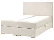 Kontinentalni krevet s prostorom za pohranu MAJOR Svijetlo bež 120 x 200 cm_1028001