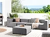 Garden Sofa with Ottoman 4 Seater AREZZO Modular Grey