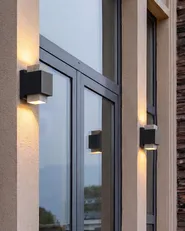 LED Außenwandleuchte 2er Set TIMOK Schwarz_1099994