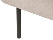 Rechtsseitige Chaiselongue MIRMANDE Stoff Hellbraun_1072689