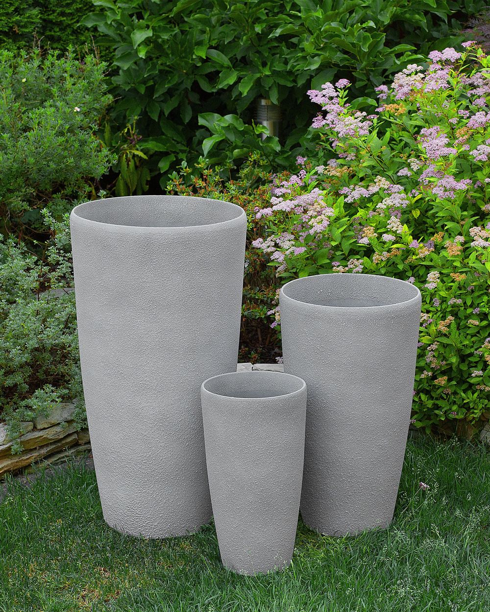 Plant Pot ABDERA 31 cm Grey