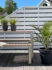 Gartenmöbel Set mit Bänken 6-Sitzer NARDO Braun_829092