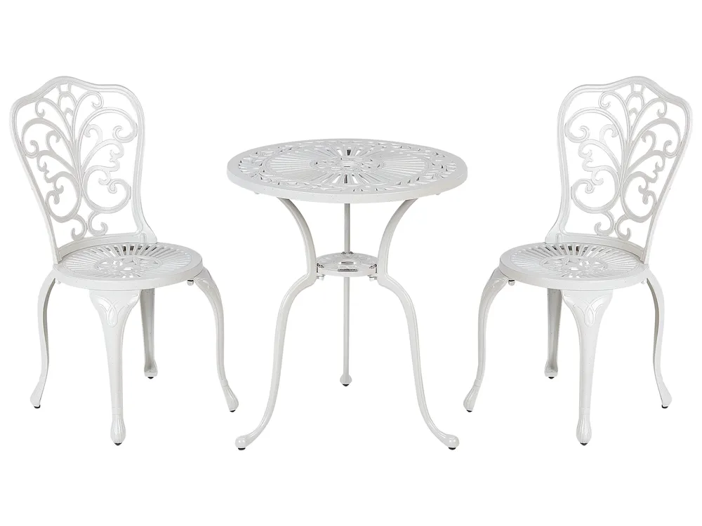 Bistro Set TRIORA/DASCIO Metall Cremeweiß