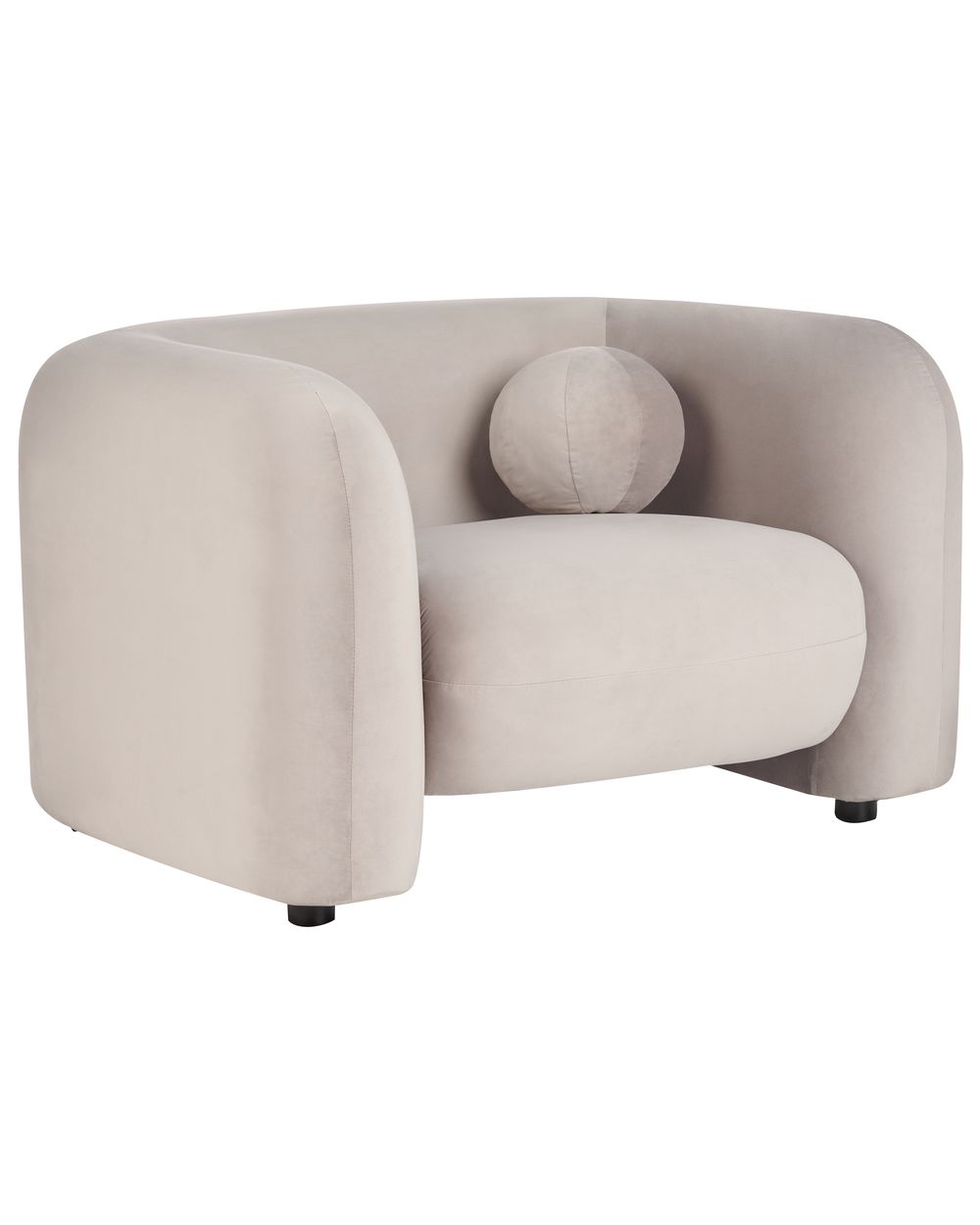 Fauteuil LEIREN Velours Taupe