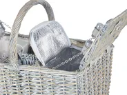 Picknickkorb GROSEILLE Geflecht Grau_964218