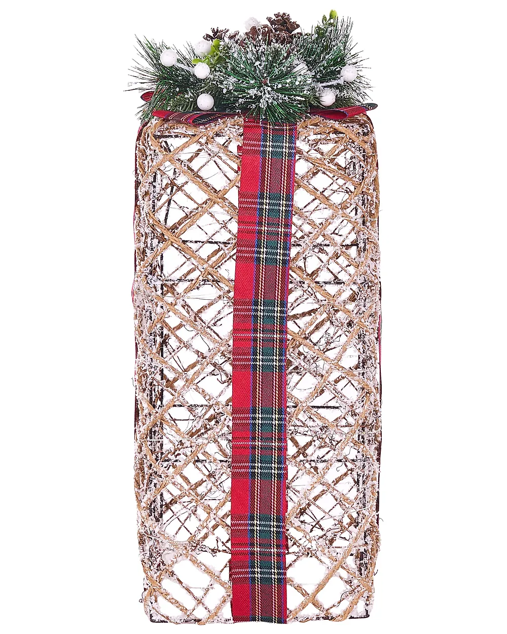 Weihnachtsdekoration 3er Set LED KAUSALA 65/55/45 cm Weihnachtsgeschenke Braun_1179611