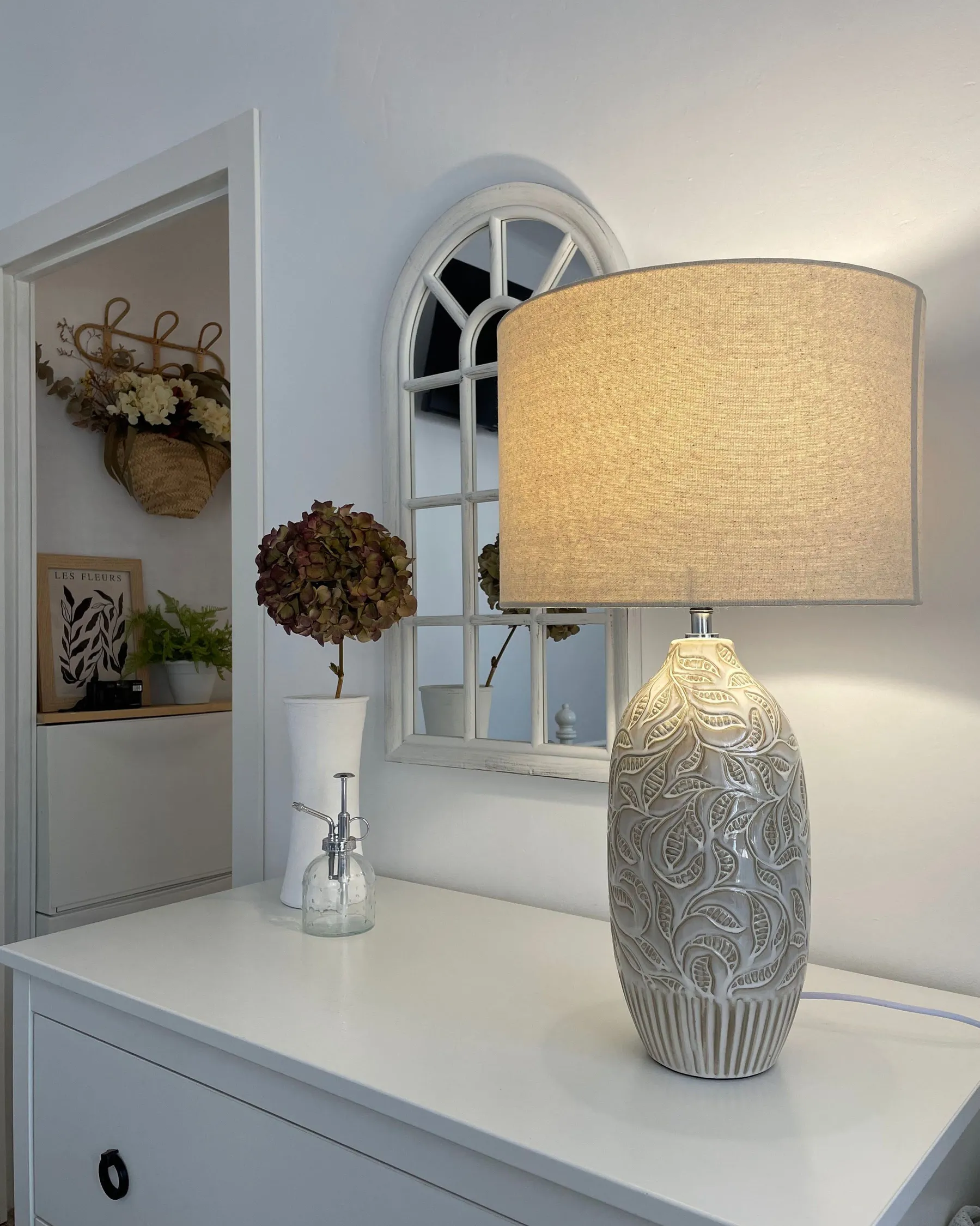 Table Lamp SALZA Ceramic Beige_790823