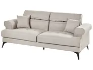 Sofa 3-Sitzer SKIVE Stoff Taupe_946157