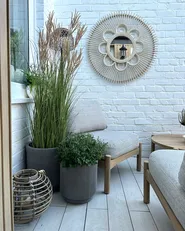 Blumenkübel DARIA 37 cm Taupe_1033858