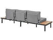 Garden Sofa 3 Seater FIVIZZANO Acacia Wood Dark Grey_1159333