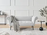 Chaise Longue NANTILLY Fabric Light Grey_1184104