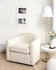 Drehsessel MAGNOR Stoff Hellbeige_966264