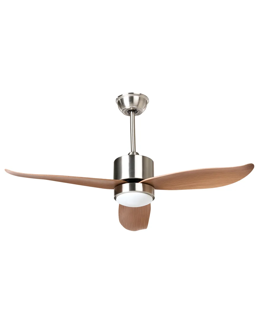 Deckenventilator mit Licht MAHAUT mit Fernbedienung LED Hellbraun