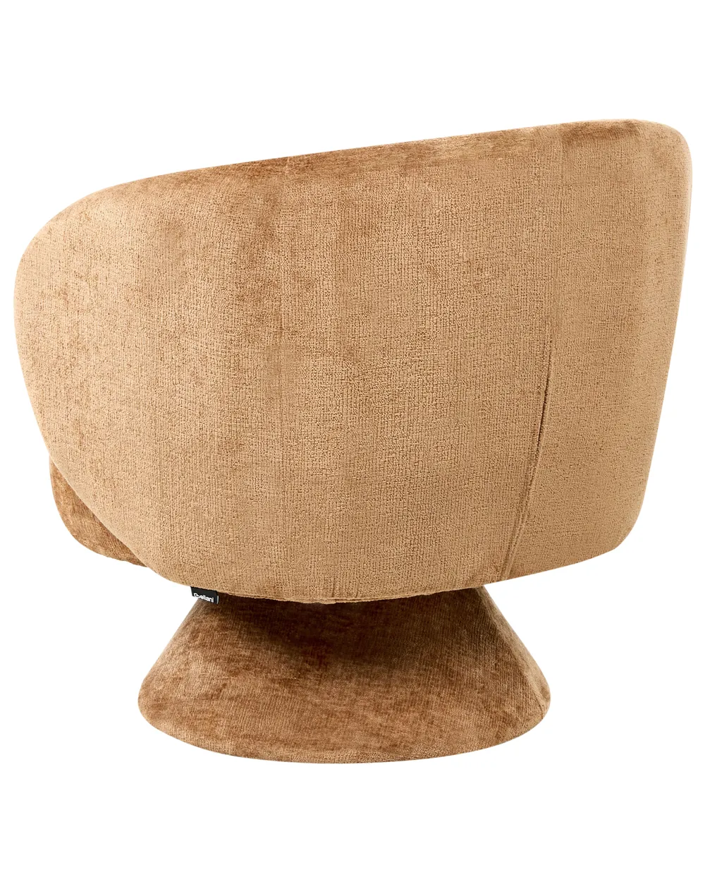 Swivel Armchair LIEKSA Chenille Golden Brown_1027622