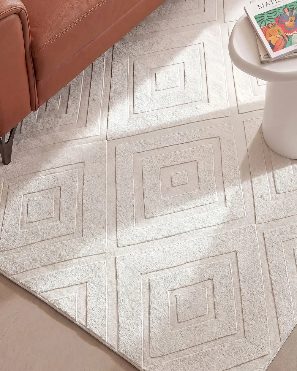 Rug BORAH Off-White 160 x 230 cm
