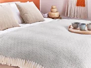 Kuscheldecke MITYAL Baumwolle 125 x 150 cm Taupe_861247
