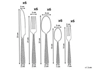 30 Piece Cutlery Set QUADRUCCI Silver_1183313