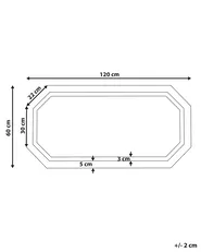 LED-Badezimmer-Spiegel LOCMARIAQUER 120 cm 60 cm Silber_837565