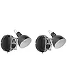 Wandlampe 2er Set HARRINGTON verstellbar Metall Schwarz