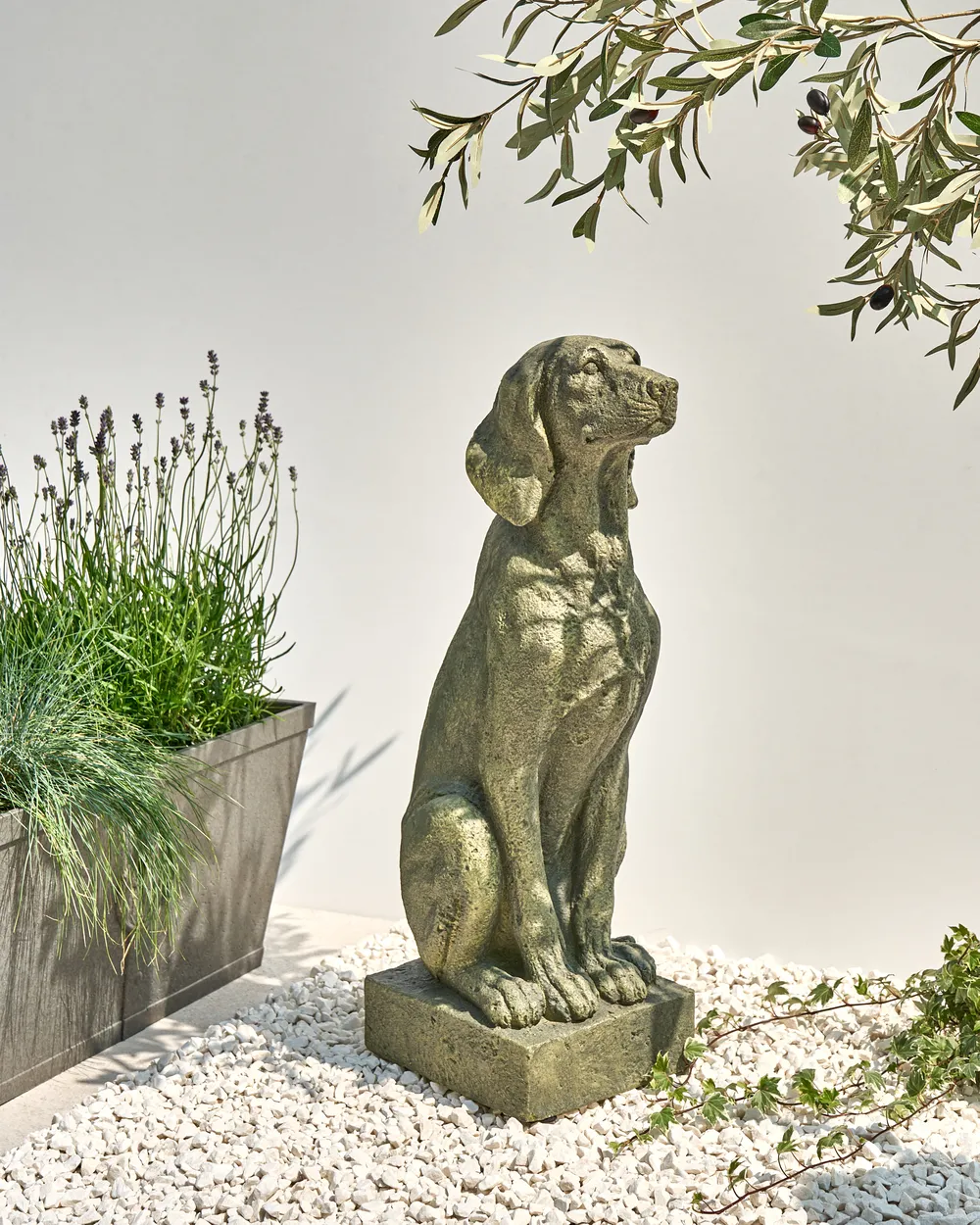 Gartenskulptur NAIROBI Hund Grün