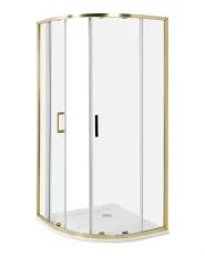 Duschkabine JUKATAN 90 x 90 x 185 cm Gold_944719