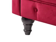 Sofa 3 Seater CHESTERFIELD Velvet Dark Red_1149609