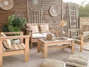 Set of Hanging Decorations PINTANO Seagrass 50/35/36 cm Natural_850925