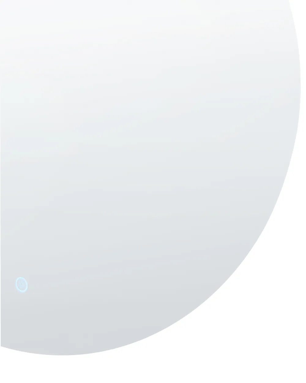 LED Bathroom Mirror ANOST 107 cm 90 cm Silver_1093736