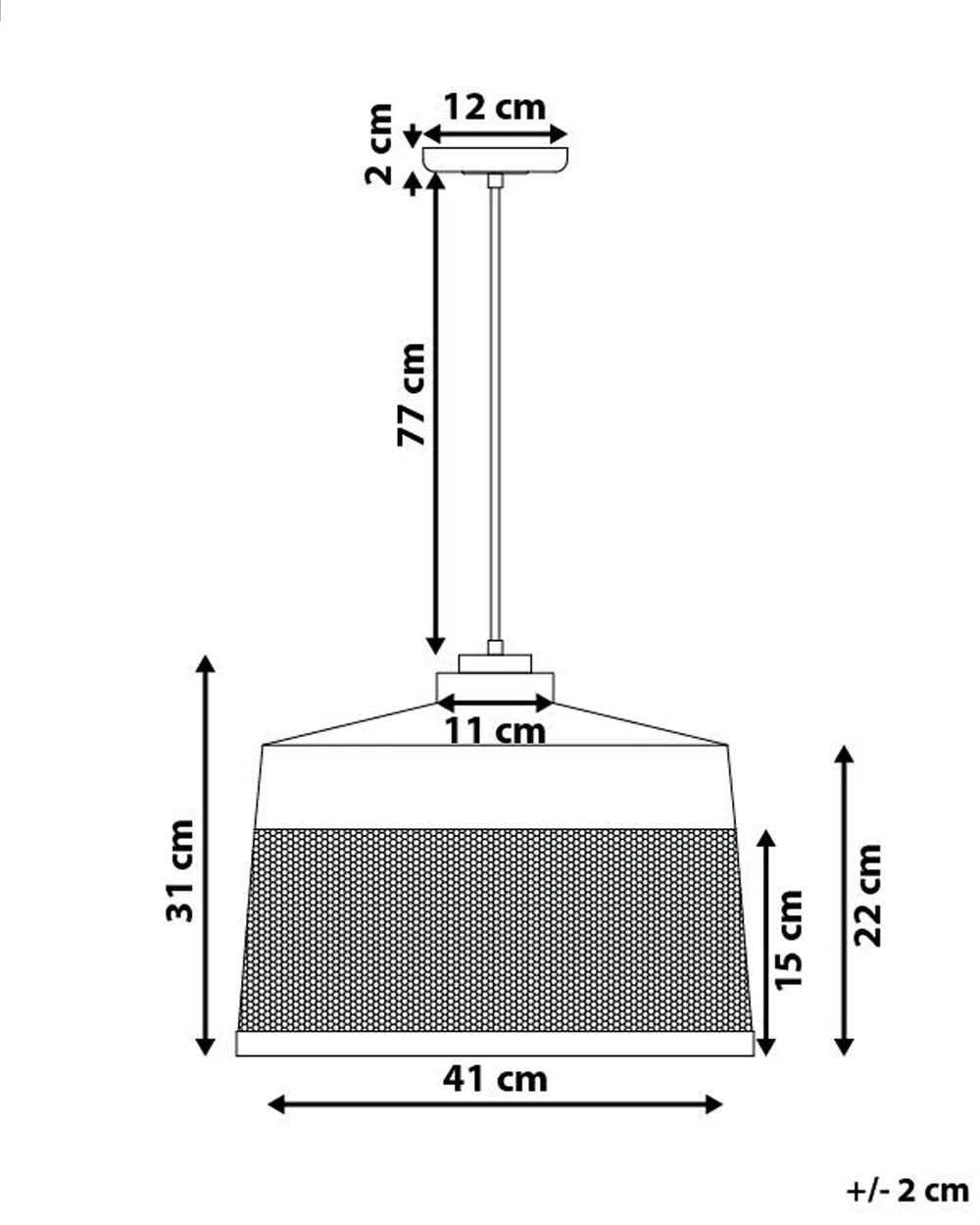 Pendant Lamp CARDENER Metal Black_695109