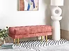 Polsterbank ROSEVILLE Samtstoff Rosa