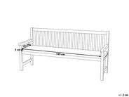 Bankauflage VIVARA 169 x 50 cm Dunkelrot_695867