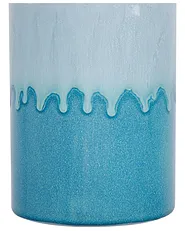 Flower Vase CHAMAIZI 26 cm Stoneware Blue_810552