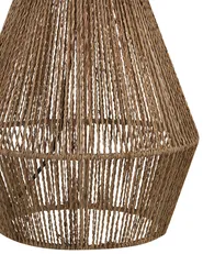 Tischlampe MALEWA Papierschnur Naturfarben_827212