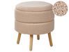 Hocker mit Stauraum OKATON Bouclé Beige