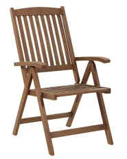 Set mit 6 Stühlen und Sitzkissen AMANTEA Akazienholz Taupe_879780