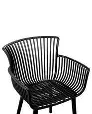 Gartenstuhl 4er Set PESARO Schwarz_825432