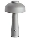 Kabellose LED Tischlampe AGUSAN mit Dimmer Metall Grau