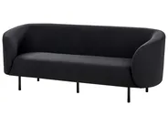 Sofa 3-Sitzer LOEN Stoff Schwarz_920342