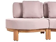 Garden Sofa 2 Seater ARZELLO Acacia Wood Light Brown_1160322