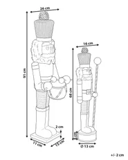 Set od 2 dekorativne figurice KOLARI 68/91 cm Orašar Smeđi_1156806