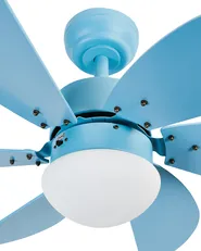 Deckenventilator mit Licht LOGAR mit Fernbedienung LED Blau_982292