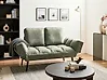 Schlafsofa 2-Sitzer BREKKE Stoff Hellgrün