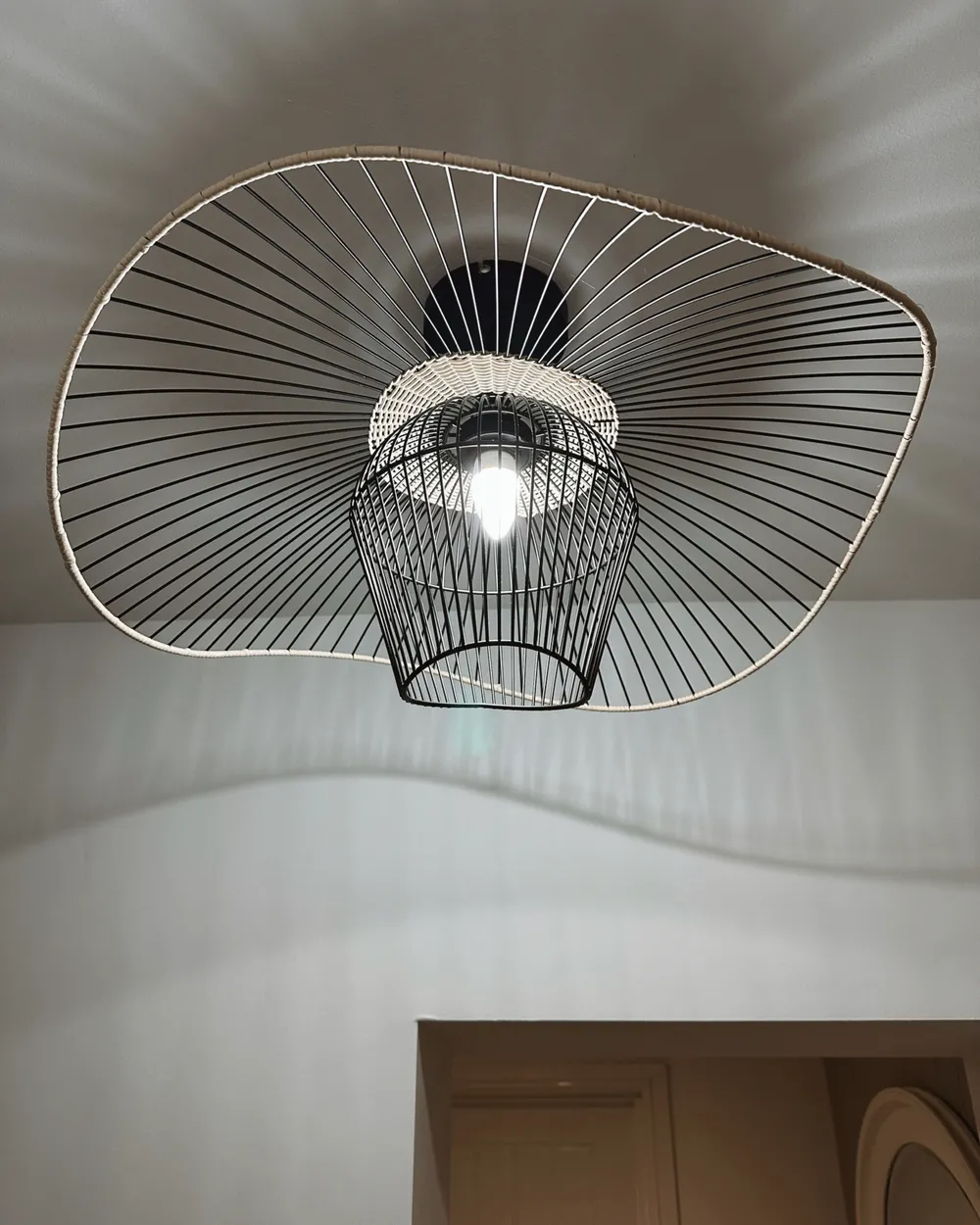 Pendant Lamp LUNGA Metal Black_960983