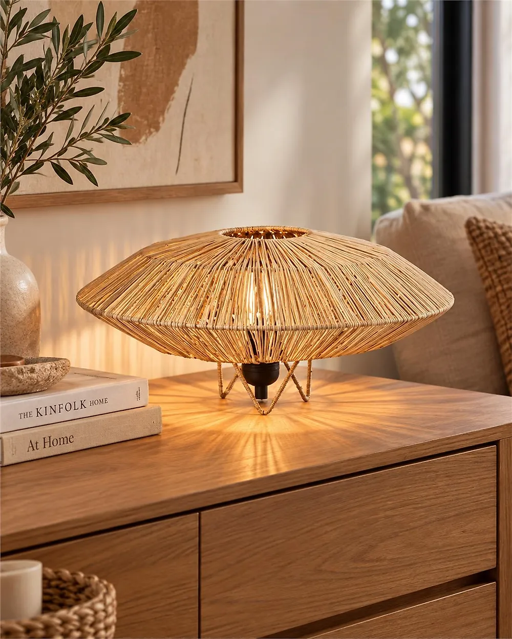 Tischlampe MENTIRI Geflecht Naturfarben_1183864