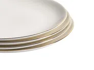 Tafelservice 12-teilig CUMIN Porzellan Cremeweiß / Gold_1061592