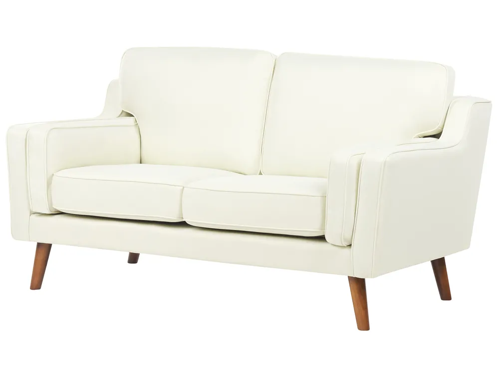 Sofa 2 Seater LOKKA Fabric Off-White_893710