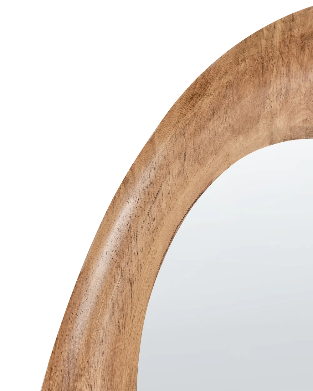 Wandspiegel HOURTIN 68 cm 100 cm Holz Braun_1003392