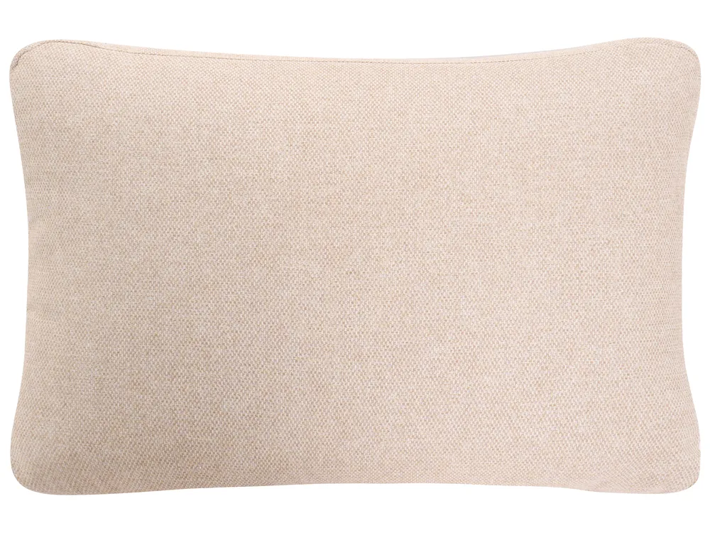 Garten Ecksofa mit Tisch 3-Sitzer ORTE Metall Beige rechtsseitig_1125239