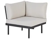 Garden Corner Sofa with Table 5 Seater BELLARIVA Eucalyptus Wood Off-White_933663